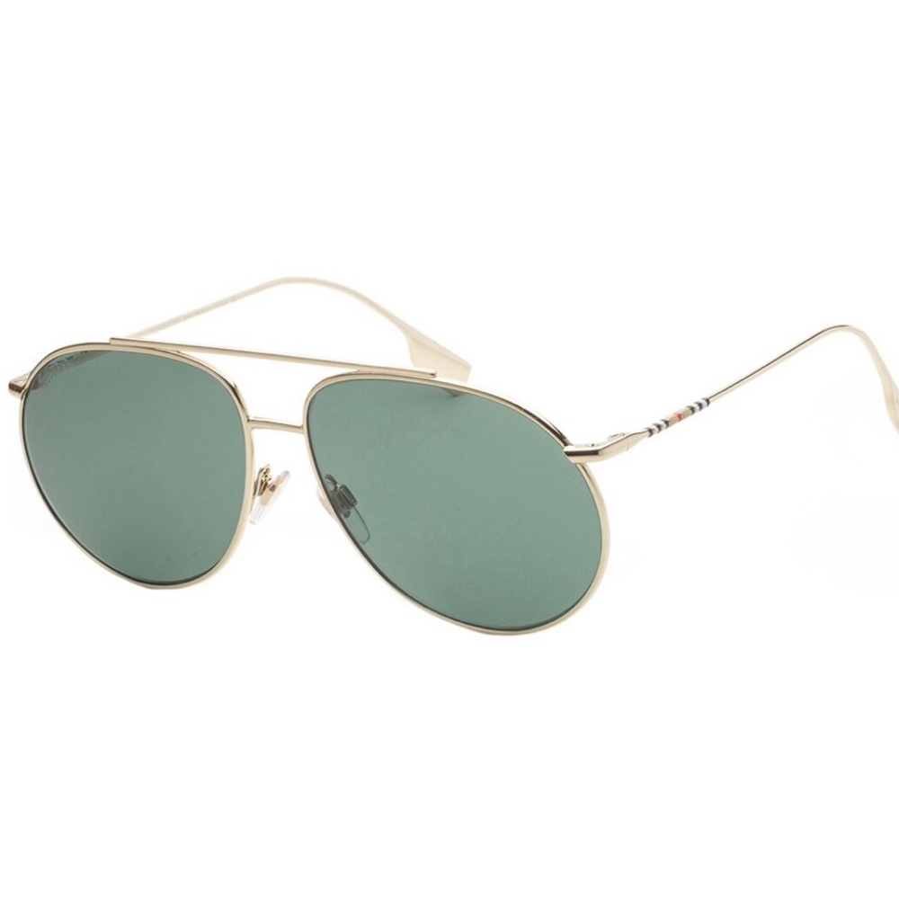 BURBERRY Alice 61mm Sunglasses. Green.